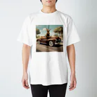 Sone Factoryのアメ車うさぎ Regular Fit T-Shirt