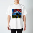 雑貨屋ちぃずの富士山のある風景 スタンダードTシャツ