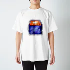 星乃荊サクの夕空と夜空のパンデグラタン Regular Fit T-Shirt