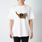 ねこもふ生活のねこもふ生活のちゃーぼー スタンダードTシャツ