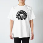 QUQU_WORKSのテゥミ ペルーの偶像 インカ帝国 ブラック Regular Fit T-Shirt