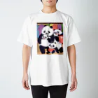 CuteInkoMunchのパンダの冒険 Regular Fit T-Shirt