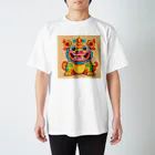 chi-ruu-zのカラフルシーサー Regular Fit T-Shirt