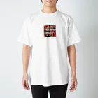 テケテケのポップな錦鯉 Regular Fit T-Shirt