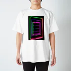 Association Against Mirroring SelfiesのAbstract_Neonsign スタンダードTシャツ