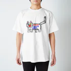 エマメ本舗のオッドアイの白猫エマメちゃんグッズ Regular Fit T-Shirt