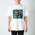 アニマルキャラクターショップのSwimming monkey Regular Fit T-Shirt