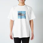 アトリエ英のお魚くわえたドラねこ Regular Fit T-Shirt