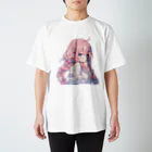 KAMIBUKROのかわいい女の子 スタンダードTシャツ