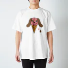 いも虫犬のソフトクリームdog スタンダードTシャツ