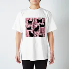 春夏秋冬。の黒猫と桜 Regular Fit T-Shirt