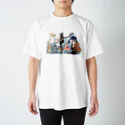 あいこの部屋　丸の世界のBグループネコの森の音楽会 Regular Fit T-Shirt