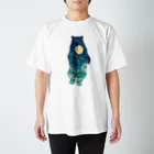 吉川 達哉 tatsuya yoshikawaの月の満ち熊 (FULL MOON BEAR) Regular Fit T-Shirt