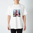 ゆう(AIイラスト)の旅行で記念写真 Regular Fit T-Shirt