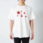 ファンシーTシャツ屋のレッドスター シンプルデザイン Regular Fit T-Shirt