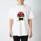 しんゆんぼのへるめっとおじさん　ピンク スタンダードTシャツ