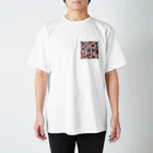 saqui.comのスザニっぽい柄 티셔츠