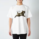 ねこもふ生活のヘソ天ちゃーぼー スタンダードTシャツ