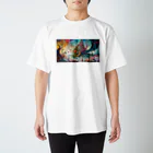 PIRAO227の日本の言葉集　竜巻の中の花畑 Regular Fit T-Shirt