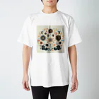 Lovers-chapelの花火、美しい光と色彩が舞い踊る壮大なスペクタクル！ Regular Fit T-Shirt