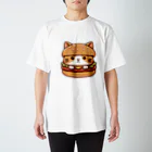 ゆるきゃら製作所の猫バーガー スタンダードTシャツ