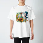 Kai🐚の幸せを呼ぶコウノトリ2/Stork of Happiness2 スタンダードTシャツ