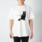 保護猫しじみのキリッ　保護猫しじみ スタンダードTシャツ