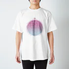 JAPAN_YOGA_THERAPY_SOCIETY_2024のMANDALA T-shirt (pink) ※Tシャツはホワイトをお選び下さい スタンダードTシャツ