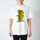 PALA's SHOP　cool、シュール、古風、和風、のカピバラ‐🧢🕶ｂ1 モスグリーン Regular Fit T-Shirt