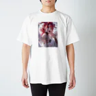 KAMIBUKROのチョコを咥える天使美女 Regular Fit T-Shirt