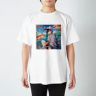 chillfishingの釣りガール爆釣！ スタンダードTシャツ