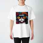 DezamaLandの戦闘猫 スタンダードTシャツ