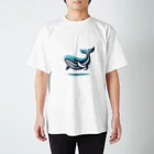 Intuisenseのくじら Regular Fit T-Shirt