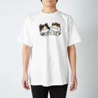 猫とハリセンボン🚗車中泊の旅の猫ハリ家の主役達 Regular Fit T-Shirt