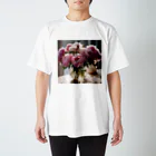 紅茶のピオニー柄 Regular Fit T-Shirt