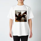 チワワンSHOPのドラゴンに乗ったチワワ Regular Fit T-Shirt