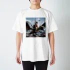 チワワンSHOPのドラゴンに乗ったチワワ9 Regular Fit T-Shirt