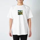 戦国時代マニアの昼下がりの穏やかな雰囲気を楽しむ大阪城 Regular Fit T-Shirt