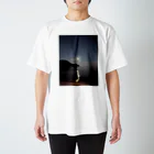 ego-designの月夜と海 Regular Fit T-Shirt
