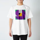 MFSFの"Flower" y-purple Regular Fit T-Shirt