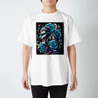 BlueOcean987の獅子舞と青い薔薇 スタンダードTシャツ