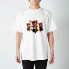 taki・ショップの猫【踊り】 スタンダードTシャツ