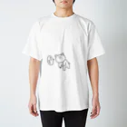 Ku-Ma's SHOPのくーまTシャツ【ブラックタピオカ編(黒)】 スタンダードTシャツ