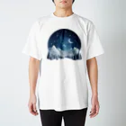 JUPITERの幻想的な冬の夜 スタンダードTシャツ