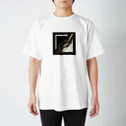 Black_White_Goldの流れ星 Regular Fit T-Shirt