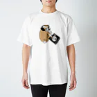 pugs on のPug As DJ スタンダードTシャツ