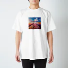 終わらない夢🌈の壮大な風景✨チューリップ🌷バージョン🌈 スタンダードTシャツ