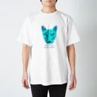 狐のお絵描きの店の風狐のお面 Regular Fit T-Shirt