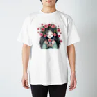 momosoramiaの少女とウサギの薔薇物語 Regular Fit T-Shirt