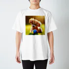 kaakanchan7のトイプードルのさんちゃん遊び疲れた スタンダードTシャツ